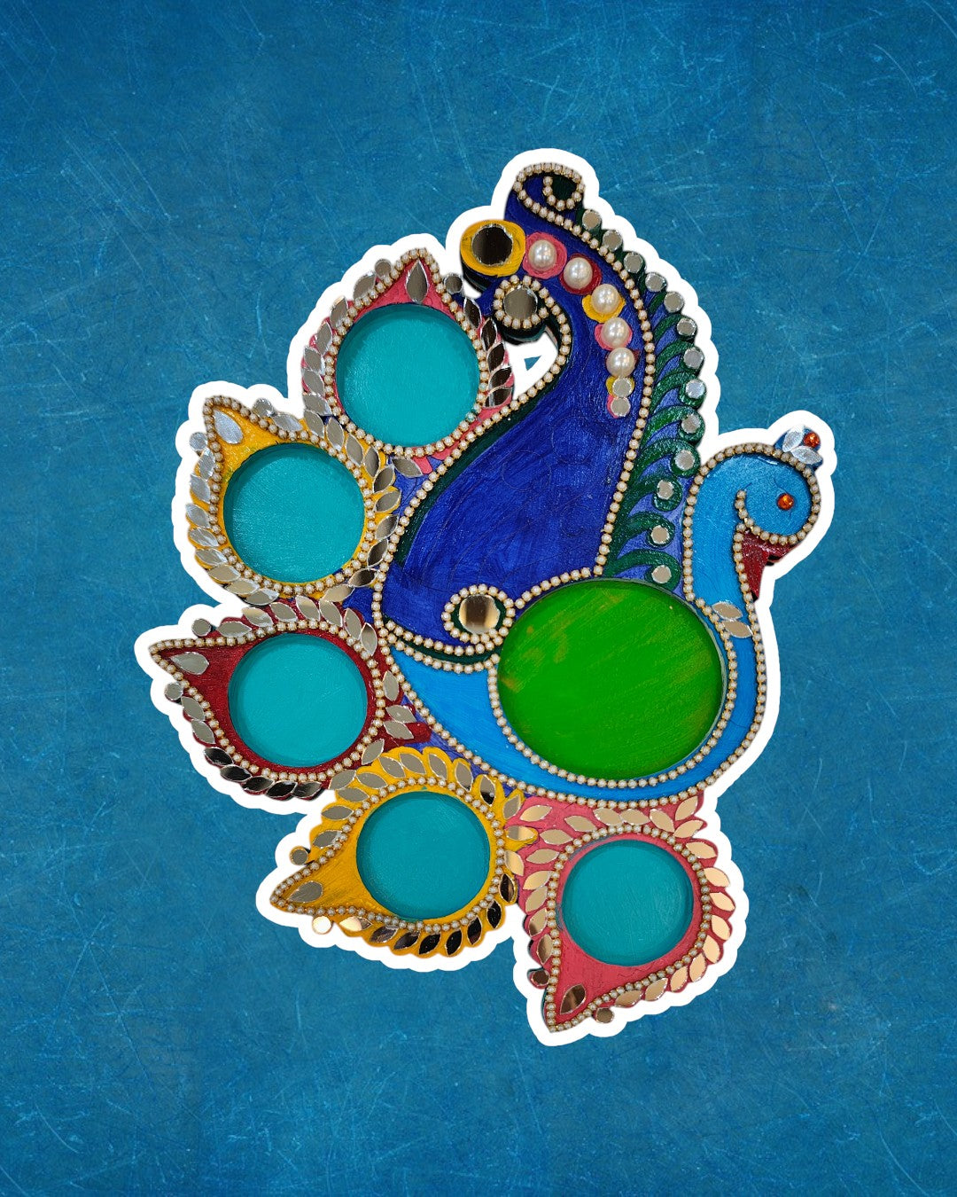 Diya Holder (Peacock)