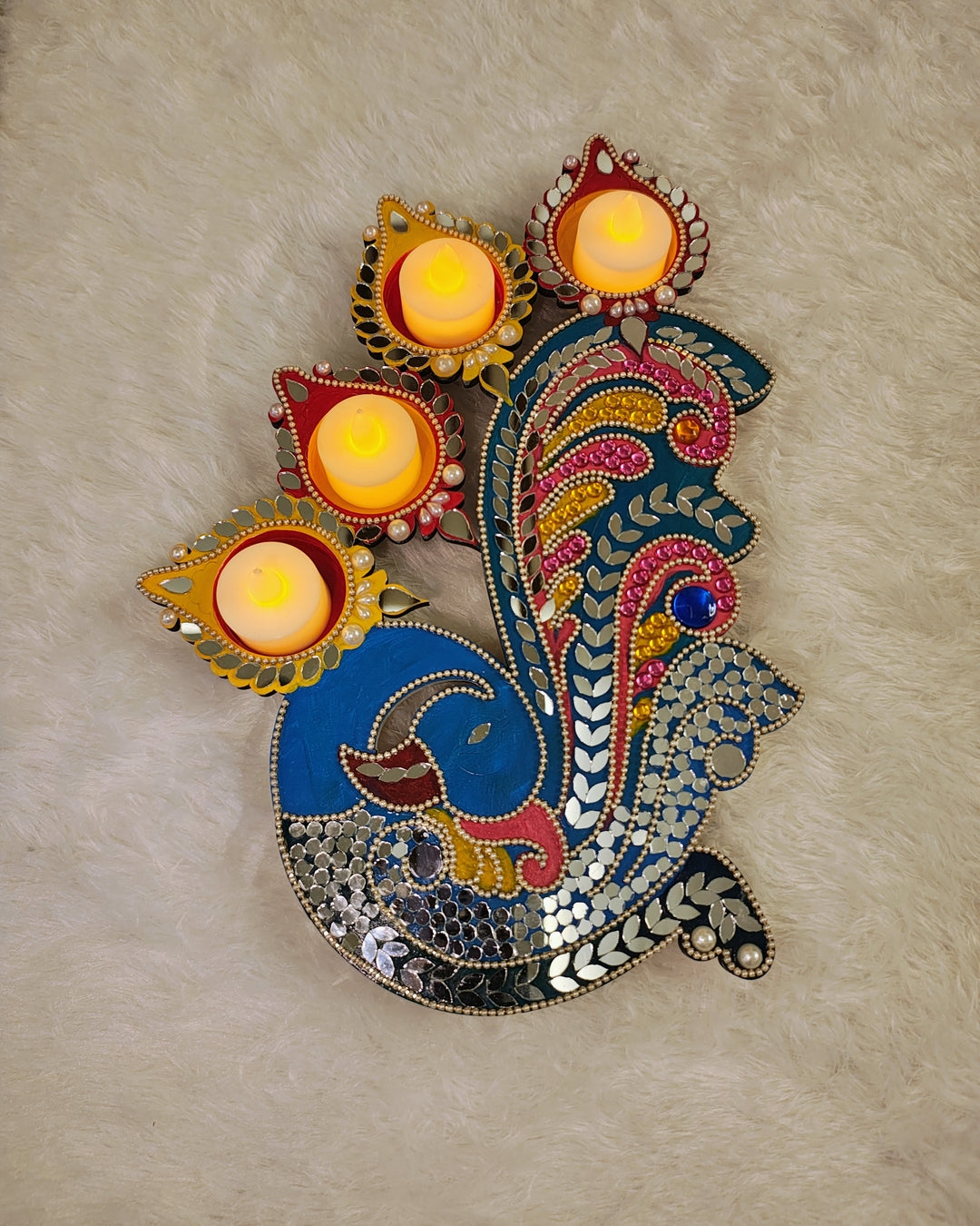 Diya Holder (Peacock)