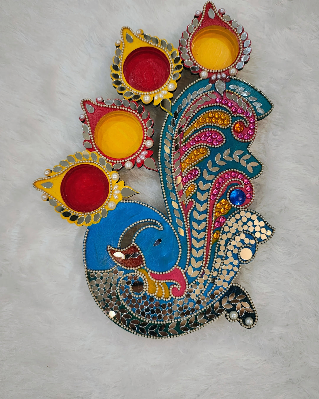 Diya Holder (Peacock)