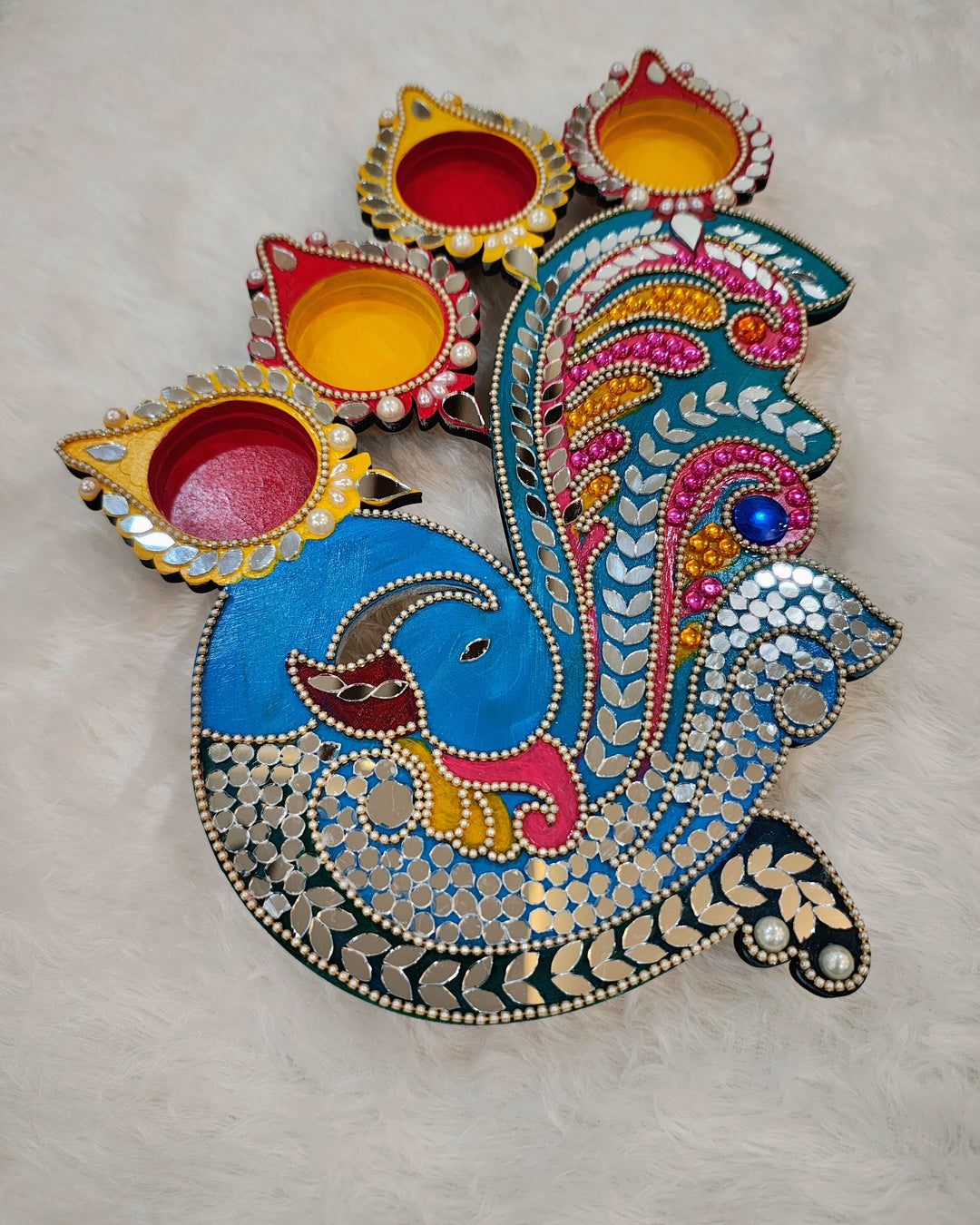Diya Holder (Peacock)