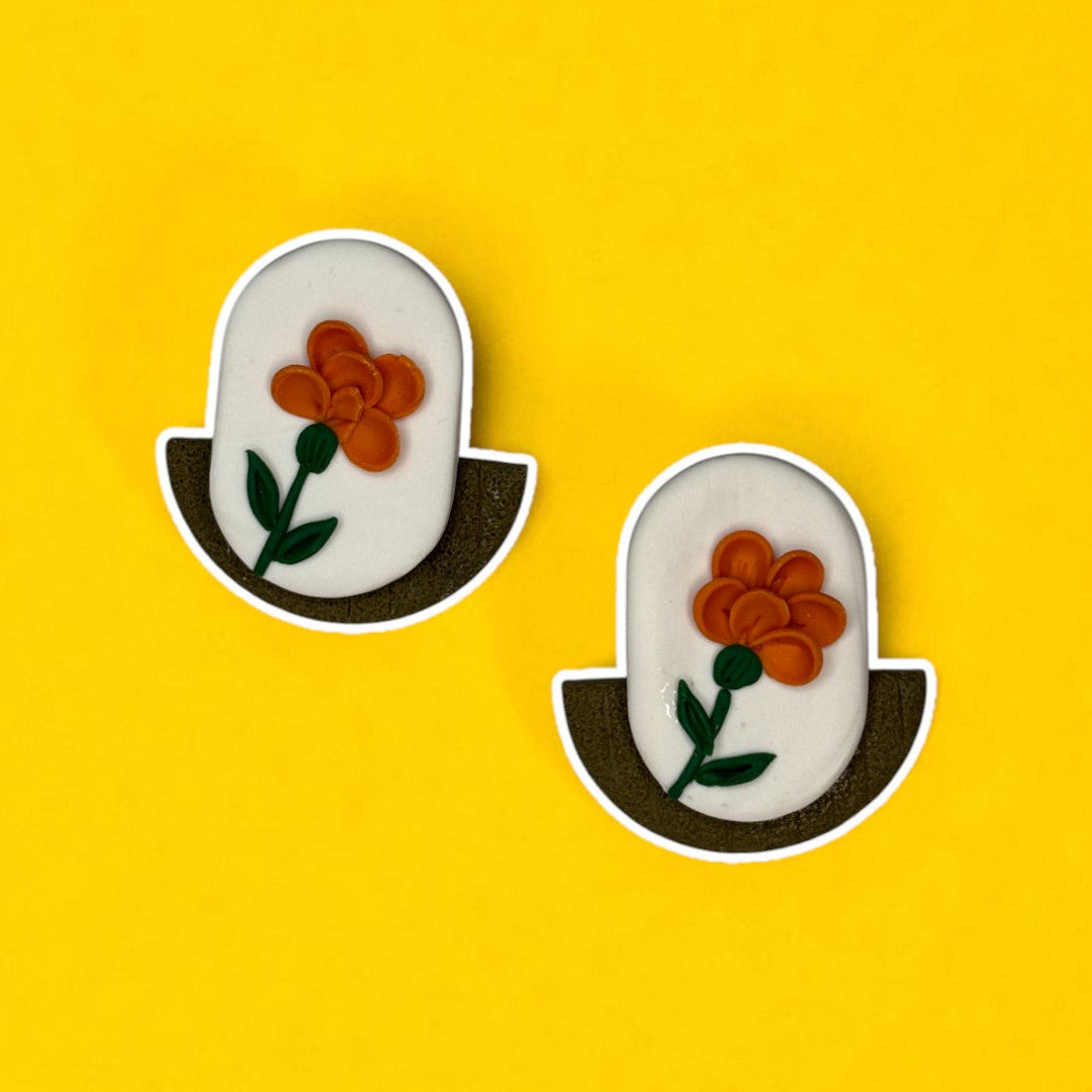 Earrings - Clay