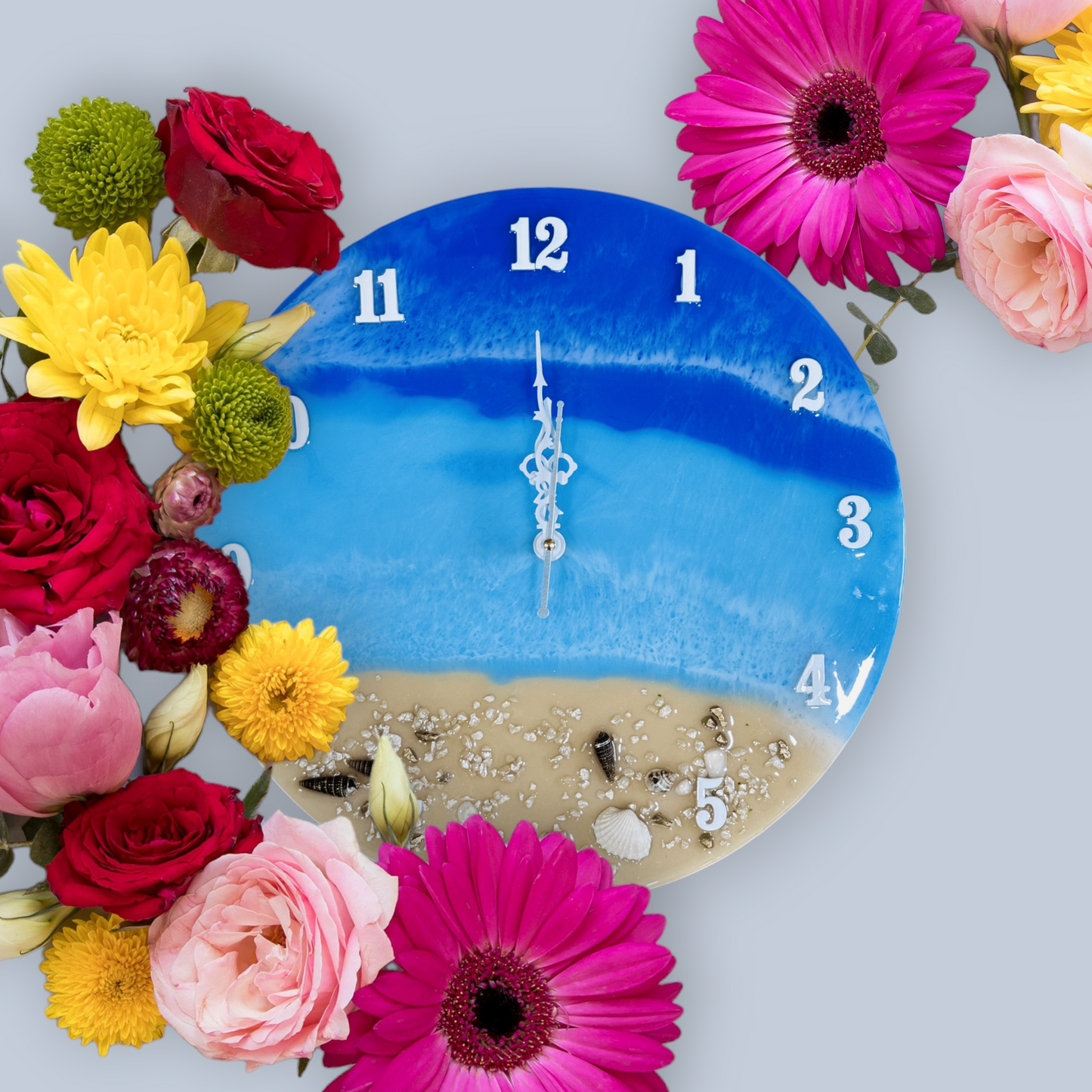 Resin Clock - Beach