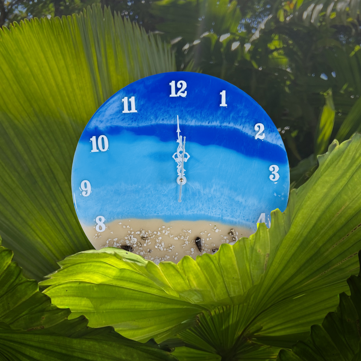 Resin Clock - Beach