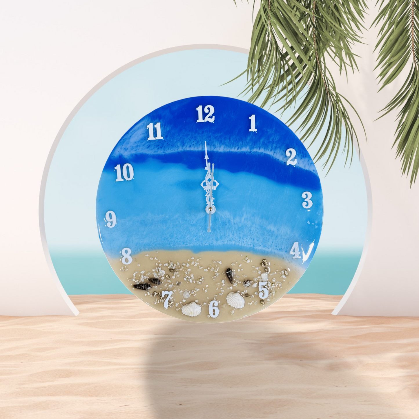 Resin Clock - Beach