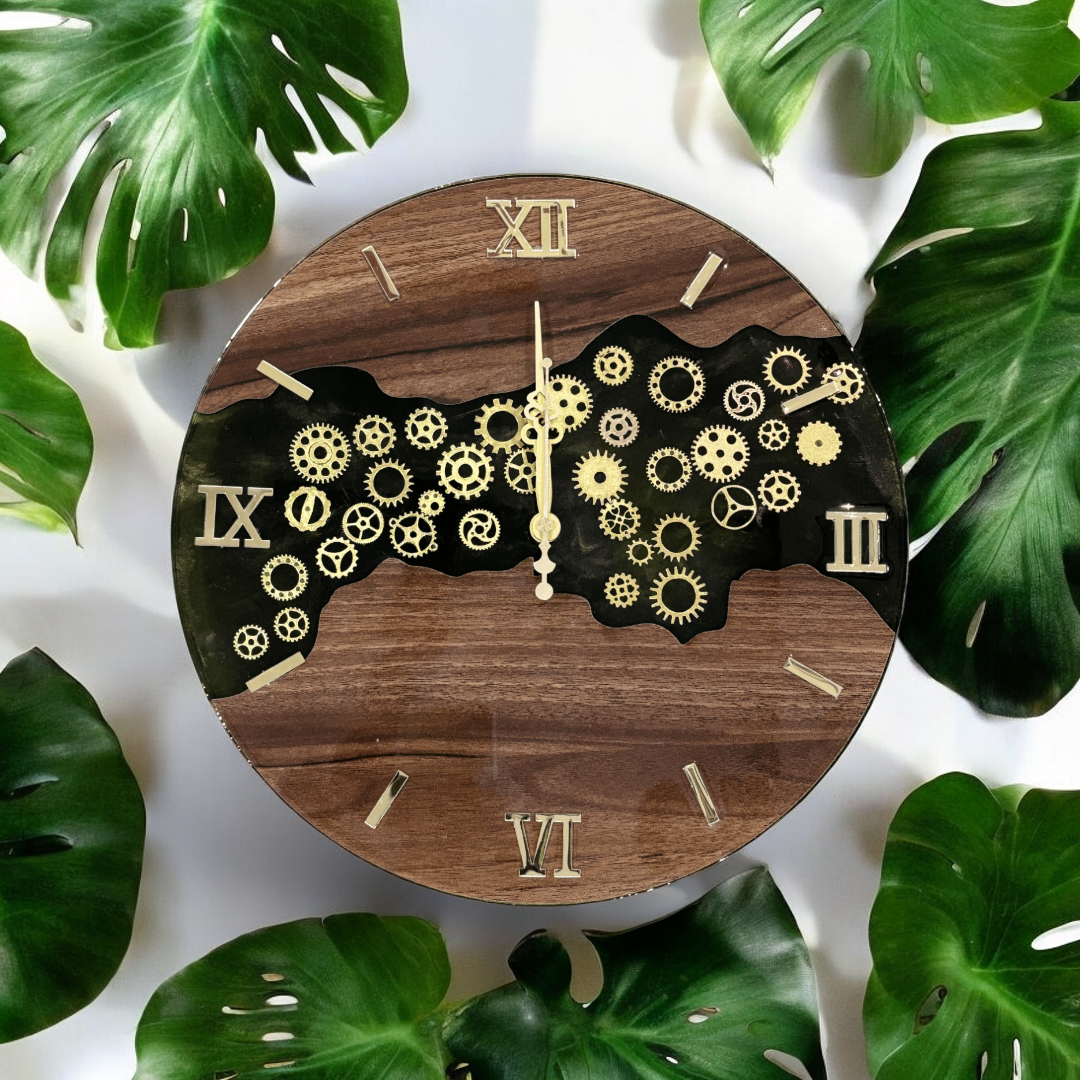 Resin Clock - Gear