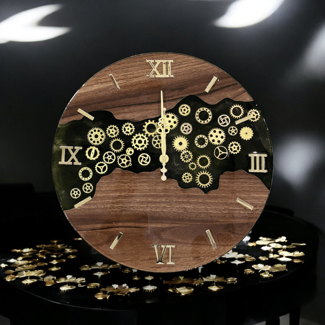 Resin Clock - Gear