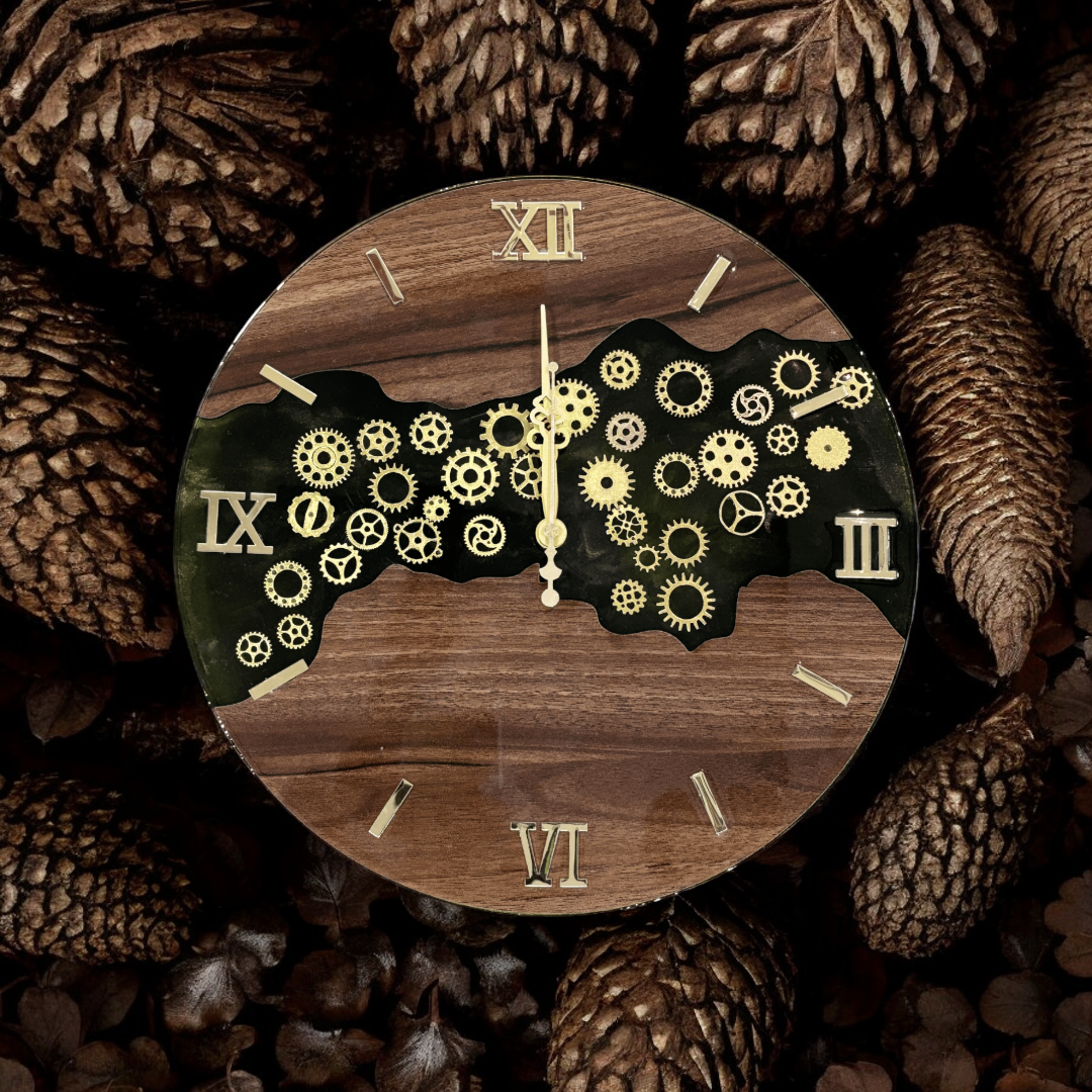 Resin Clock - Gear