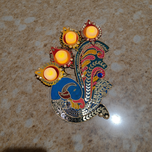 Diya Holder (Peacock)