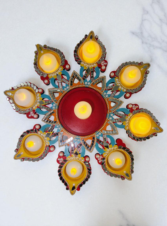 Diya Holder (Flower)